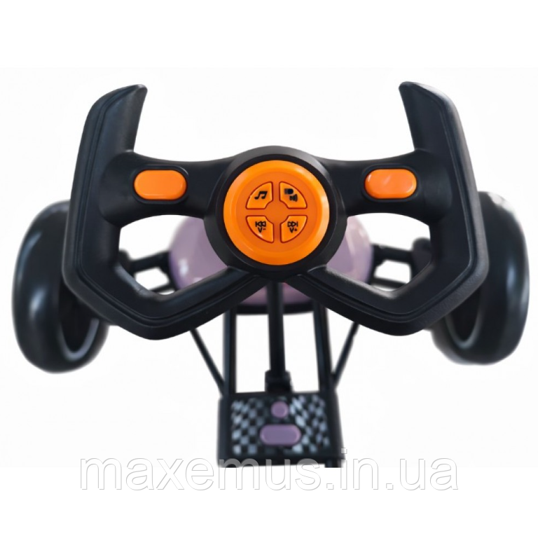 Детский электрокарт Spoko SPV19 12V 4.5Ah сиреневый с пультом управления / карт на аккумуляторе для детей Мостиска - изображение 5