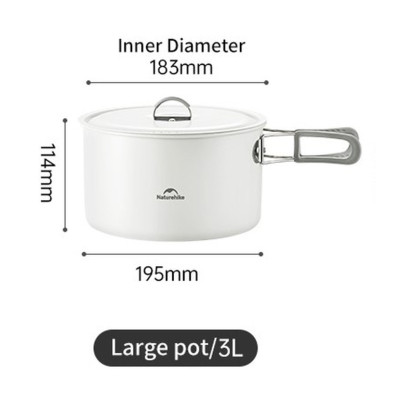 Котел туристический Naturehike CNK2450CF013, 3 л, алюміній (6927595712450) Винница - изображение 8