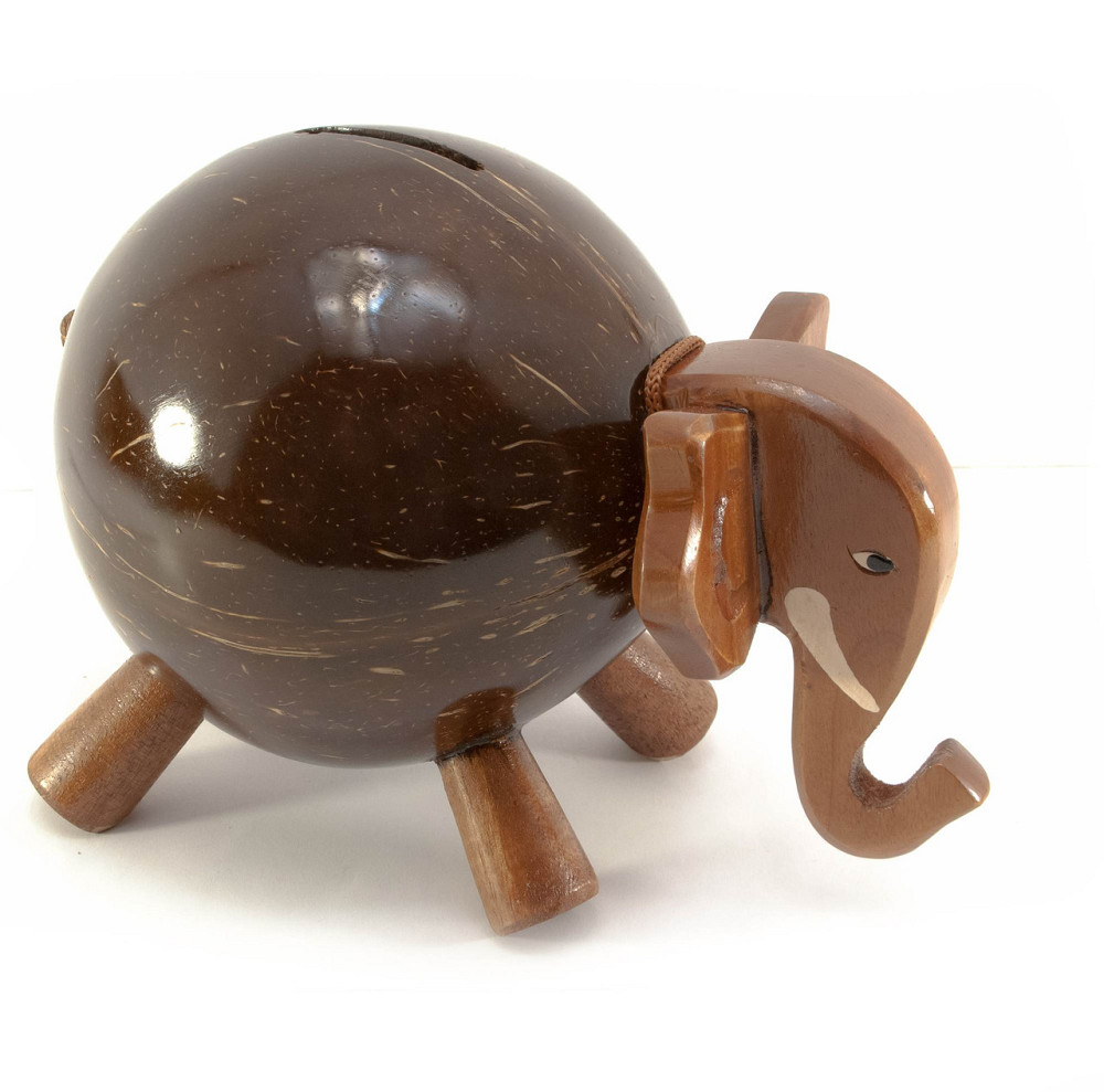 Копилка для монет Слон кокос Киев - изображение 1