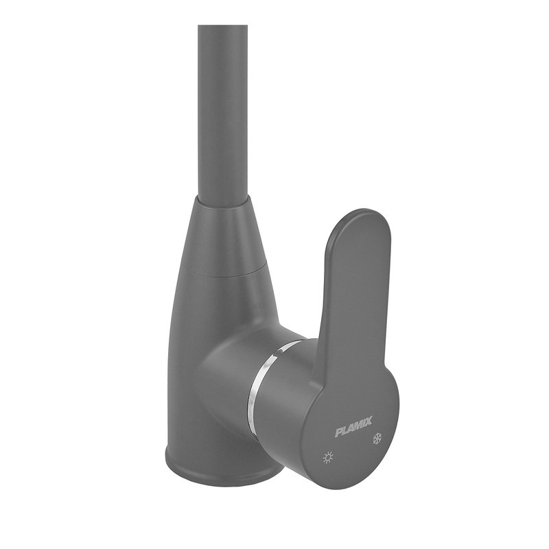 Змішувач для кухні Plamix Mario-011 Graphite (без підведення) (Колір графіт) (PM6099)   ( 21357 ) Харьков - изображение 9