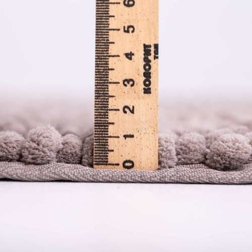 Килимок для ванної кімнати 55*50см U-виріз Ананас Promo опаловий мікрофібра Дариана Житомир - изображение 4