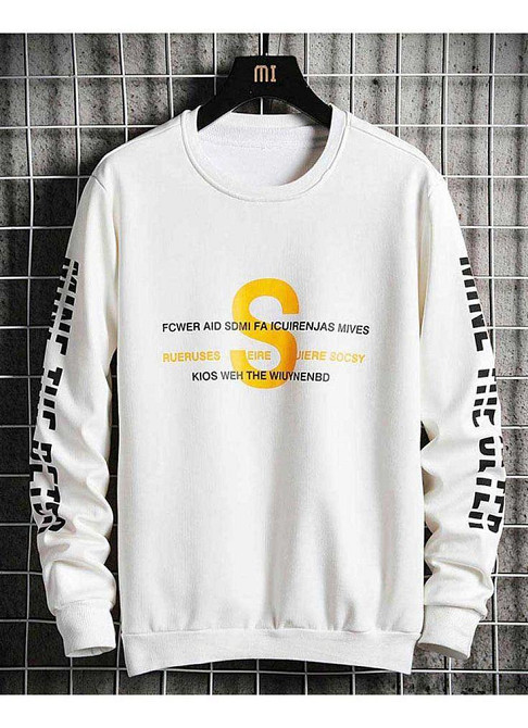 Свитшот белый мужской с принтом 2711524609 размер 42 Днепр - изображение 2