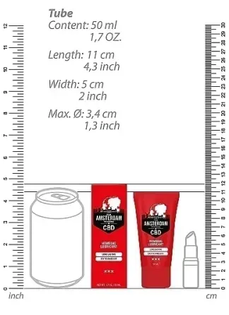 Вагінальний гель на водній основі з пролонгуючим ефектом Original CBD from Amsterdam - Numbing Lubricantl, 50 ml Sex Aura Київ