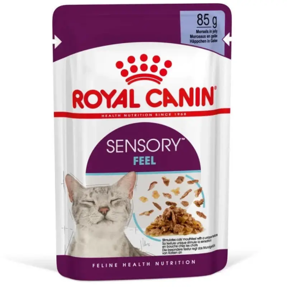 Royal Canin Sensory Feel Jelly (Роял Канін Сенсорі в желе) вологий корм для перебираних котів 85 г х 12 шт. Запоріжжя
