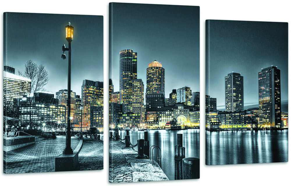 Модульна картина Нічне Місто Art-145_3 Київ - фото 1