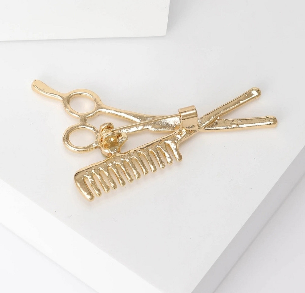 Брошка "Ножиці і гребінець" Сміла - фото 5