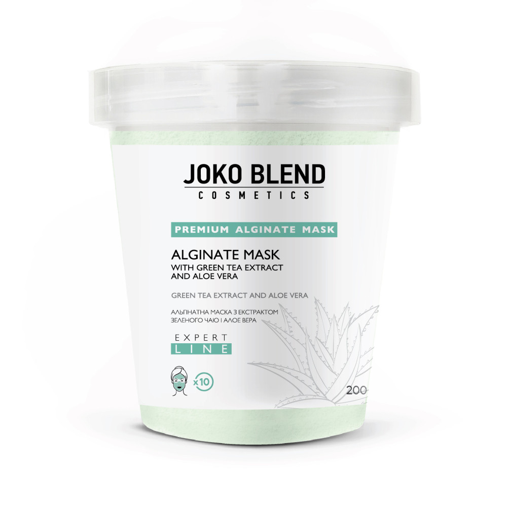 Альгинатная маска успокаивающая с экстрактом зеленого чая и алоэ вера Joko Blend 200 г Киев - изображение 2