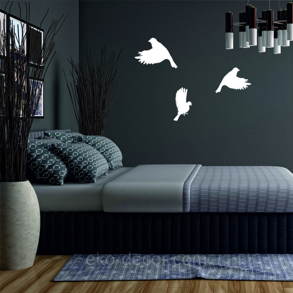 Декоративное настенное Панно «Птичка» Декор на стену(цена за 1шт) 20*14 см, Белый Киев - изображение 4