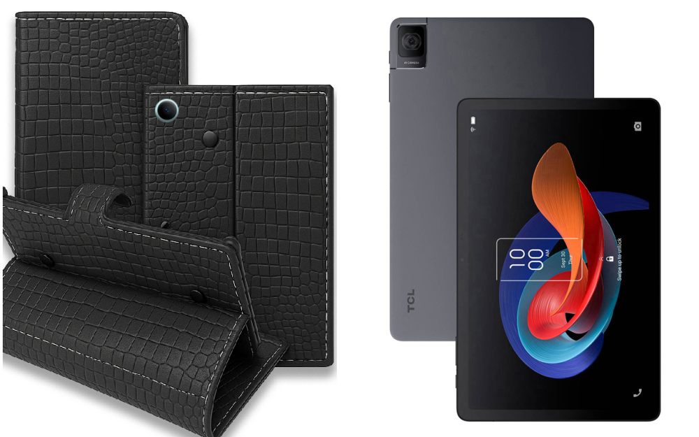 Книга-трансформер для планшета Tcl Tab 10, Tab 10L, Tab 10S, цвет Black Krokodil Black Киев - изображение 1