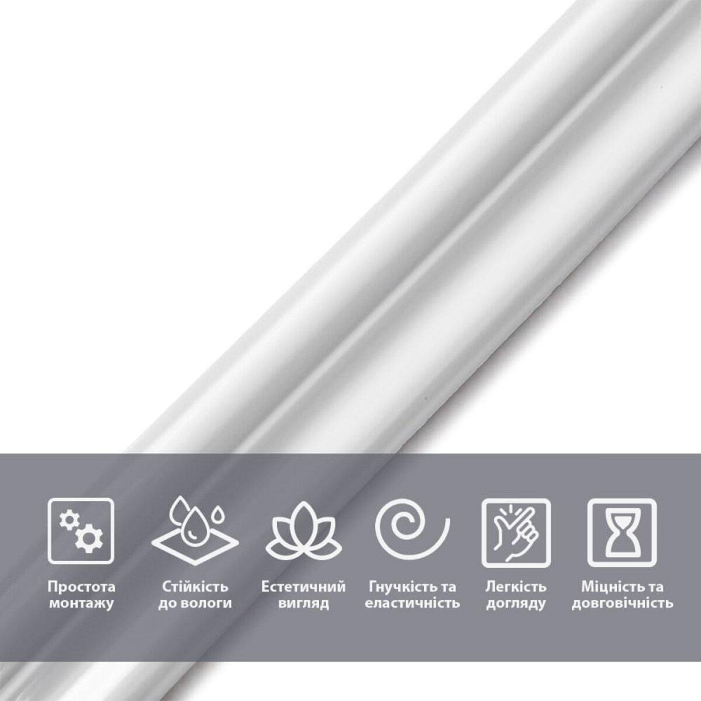 Білий декоративний молдинг Київ - фото 4