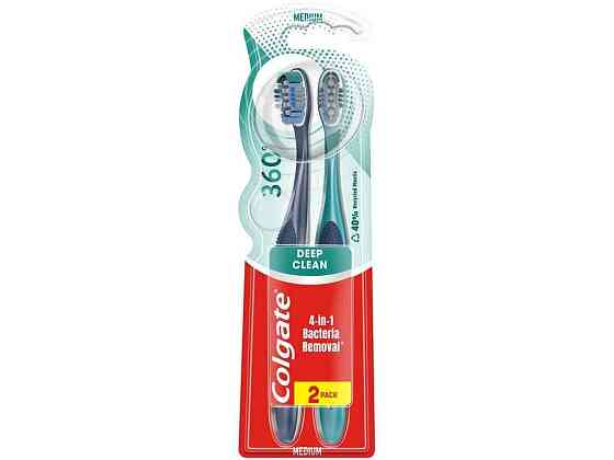 Зубная щетка 2шт 360 Суперчистота всей ротовой полости штуки ТМ COLGATE Киев
