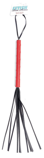 Флогер з колекції Fetish Boss Series - Whip Red and Black (довжина 50 см), BS3300106 Sex Aura Київ - фото 1
