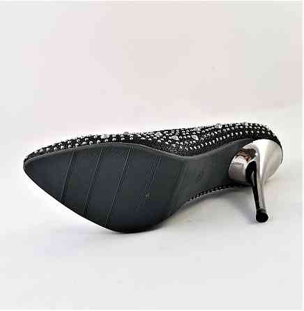 Жіночі Чорні Туфлі на Каблуку Модельні Шпилька (розміри: 36,37,39) — 11 Дніпро