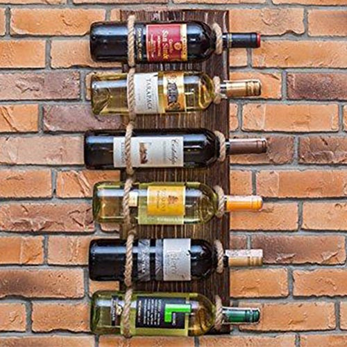 Настінна винна полиця "Нагато 6" капучино Миколаїв - фото 1