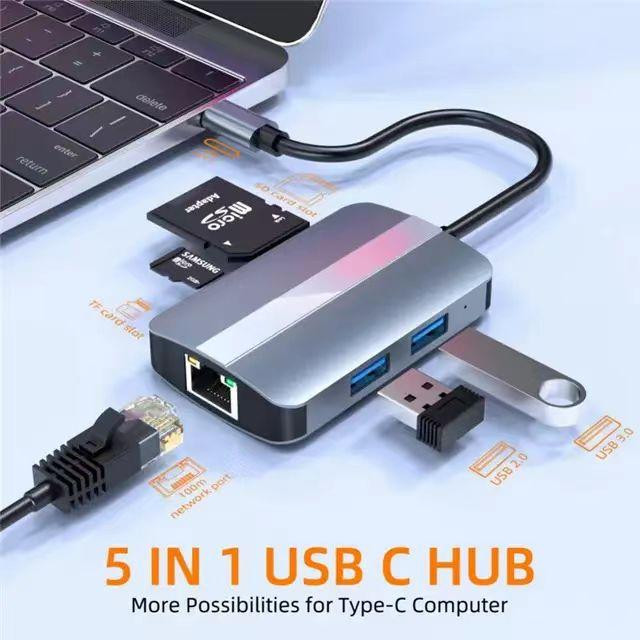 Адаптер USB-C с Ethernet, USB хаб и кардридер Киев - изображение 6