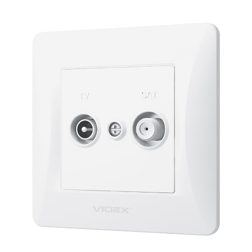 BINERA білий Розетка внутрішня кінцева SAT TV+супутник  Videx Житомир - фото 6