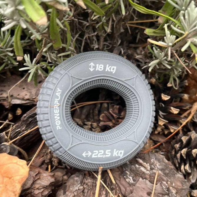 Еспандер кистьовий силіконовий PowerPlay PP-4330 Hand Grip Loops Medium 18-22,5 кг. Сірий Кам'янське - фото 5
