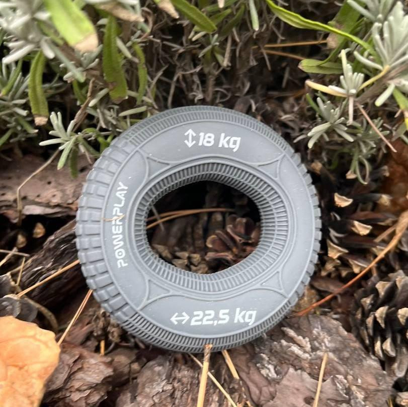 Еспандер кистьовий силіконовий PowerPlay PP-4330 Hand Grip Loops Medium 18-22,5 кг. Сірий Каменское - изображение 5