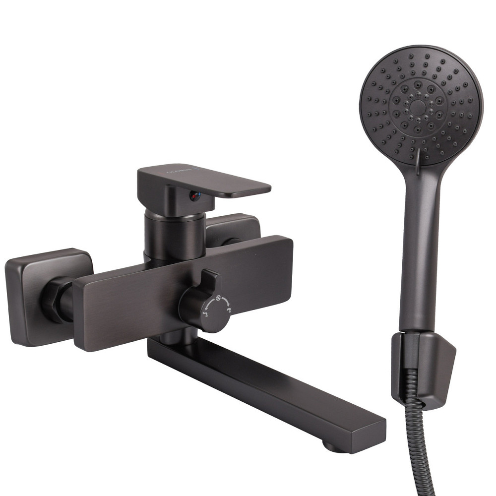 Смеситель для ванны Globus Lux Milano GLM-0102N-11-GRAPHITE (000027887) Киев - изображение 1