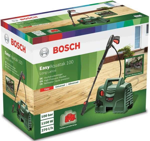 Мощная мойка высокого давления Bosch EasyAquatak 100 Long Lance : 1200 Вт, 100 бар, 300 л/ч Киев - изображение 9