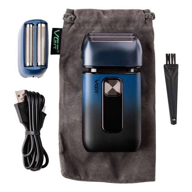 Мужская бритва на батарейках VGR, Мужская водонепроницаемая аккумуляторная бритва BP-32 Львов - изображение 6