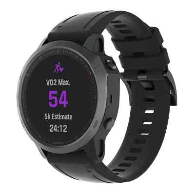 Ремешок для смарт-часов Armorstandart Silicone 20mm для Garmin Fenix 5s/6s Black (ARM60799) Винница