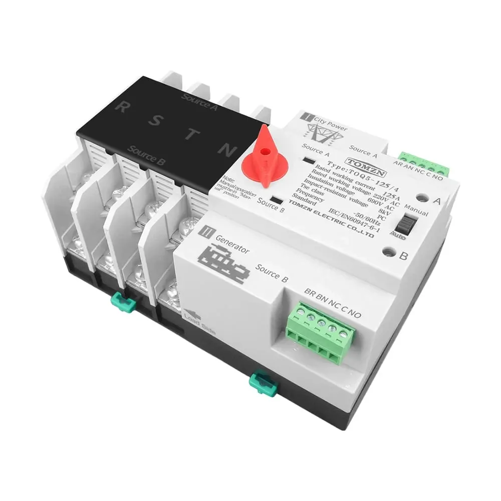 Автоматичний перемикач (АВР) під DIN-рейку TOMZN TOQ5/4P 125A 4 полюси (51-00115) Київ - фото 2