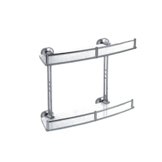 Полка стеклянная двухъярусная Haiba HB1920-2 (HB0485) Киев