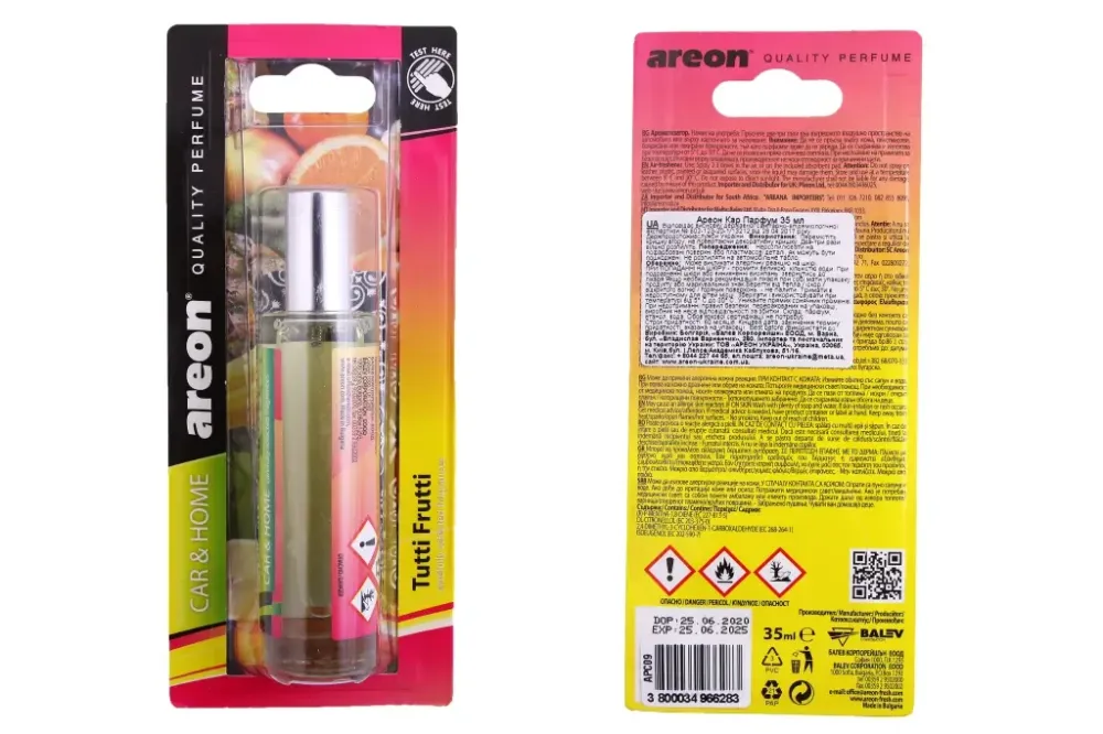 Свіже повітря Areon 35мл + аркуш Tutti Frutti Вінниця - фото 1