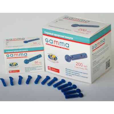 Ланцети Gamma 50 шт. (7640162324649) Вінниця