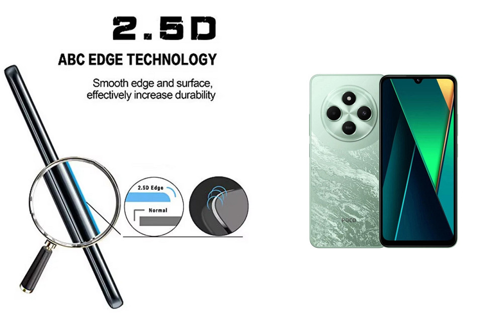 Захисне скло ArmorGlass для Xiaomi Poco C75 – стійке до подряпин та ударів Київ - фото 2