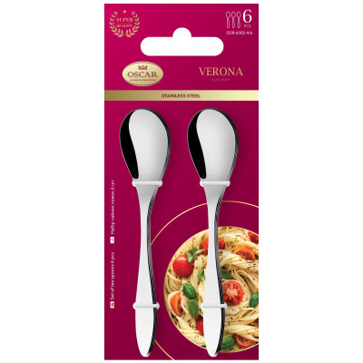 Чайная ложка Oscar Verona 6 шт (OSR-6002-4/6) Винница - изображение 2