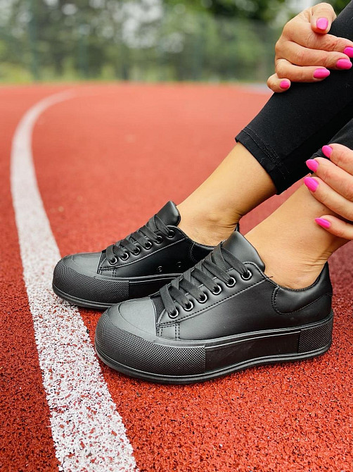 No brend Кеди жіночі M120-1 чорні (весна-осінь, еко-шкіра) (4756) Коломыя - изображение 7