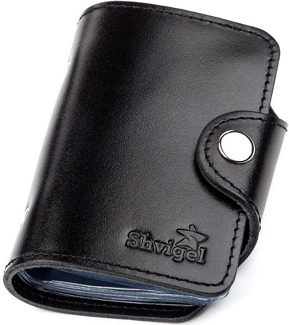 Холдер вертикальный кожаный Черный (SHVIGEL) Киев - изображение 5