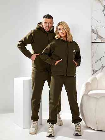 Женский базовый теплый костюм трехнить на флис 46/48 Одесса