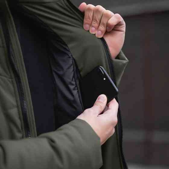 Чоловіча зимова Куртка з капюшоном Pobedov Winter Jacket Dzen Київ