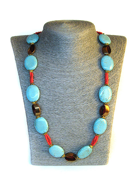 Бусы из бирюзы длинное Киев - изображение 1