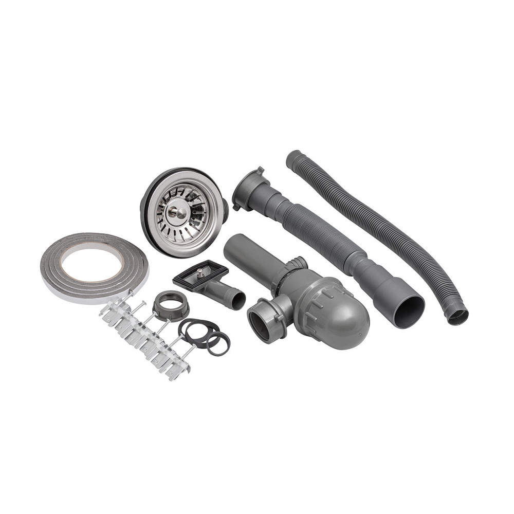 Кухонна мийка накладна Kroner KRP Satin - 5080Z (0.8 мм) на дві чаші Київ - фото 9