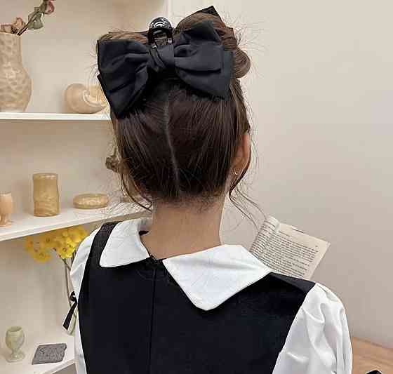 Заколка-крабик "Бант" Чорний Сміла