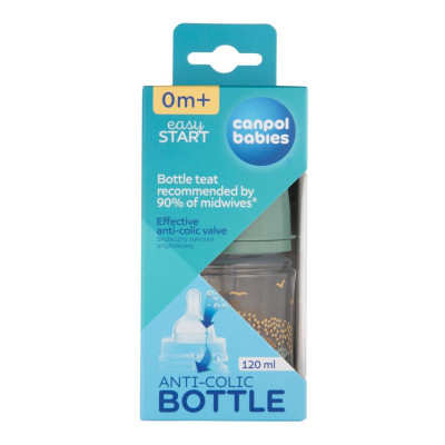 Пляшечка для годування Canpol babies Easystart MOUNTAINS антиколікова з широким отвором 120 мл зелена (35/242_gre) Вінниця - фото 10