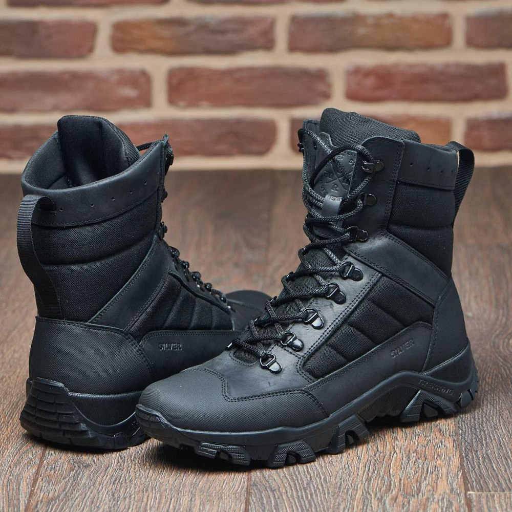 Настоящие зимние мужские тактические ботинки, берцы, влагостойкие, водонепроницаемые, черного цвета. 47 (31) Харьков - изображение 7