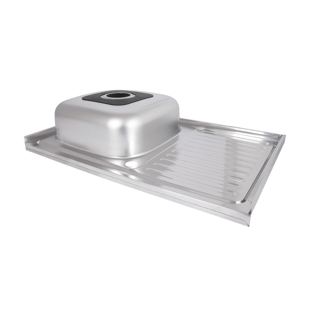 Кухонная мойка Brinex 5080-L 0,6 мм Satin (BRIN5080LSAT06) Киев - изображение 5
