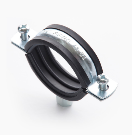 Хомут трубний 25-28мм 1 3/4" з комбінованою гайкою M8/M10 APRO Житомир