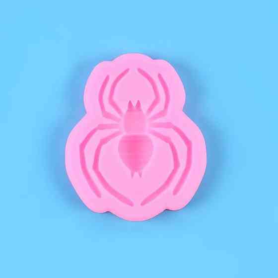 Молд силіконовий Павук 63 на 55 мм рожевий Київ