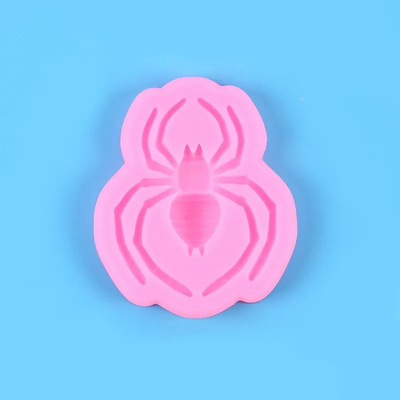 Молд силиконовый Паук 63 на 55 мм розовый Киев - изображение 4