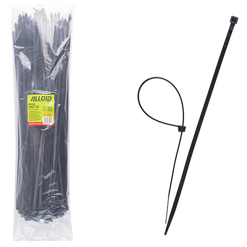 Хомут пластиковий Alloid 7.6 х 500 100 шт./уп. чорний Одесса - изображение 1