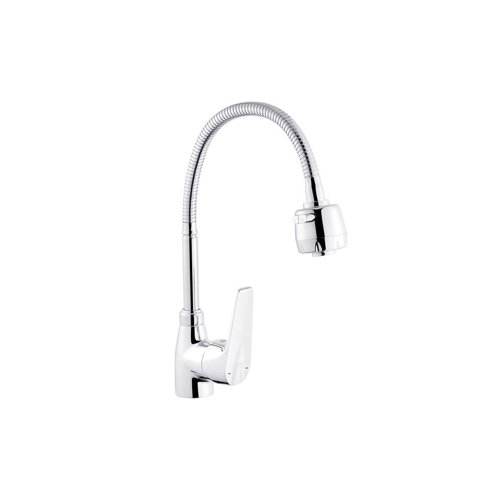 Змішувач для кухні з гнучким виливом Kroner KRM Odra - C039-1 Київ - фото 1