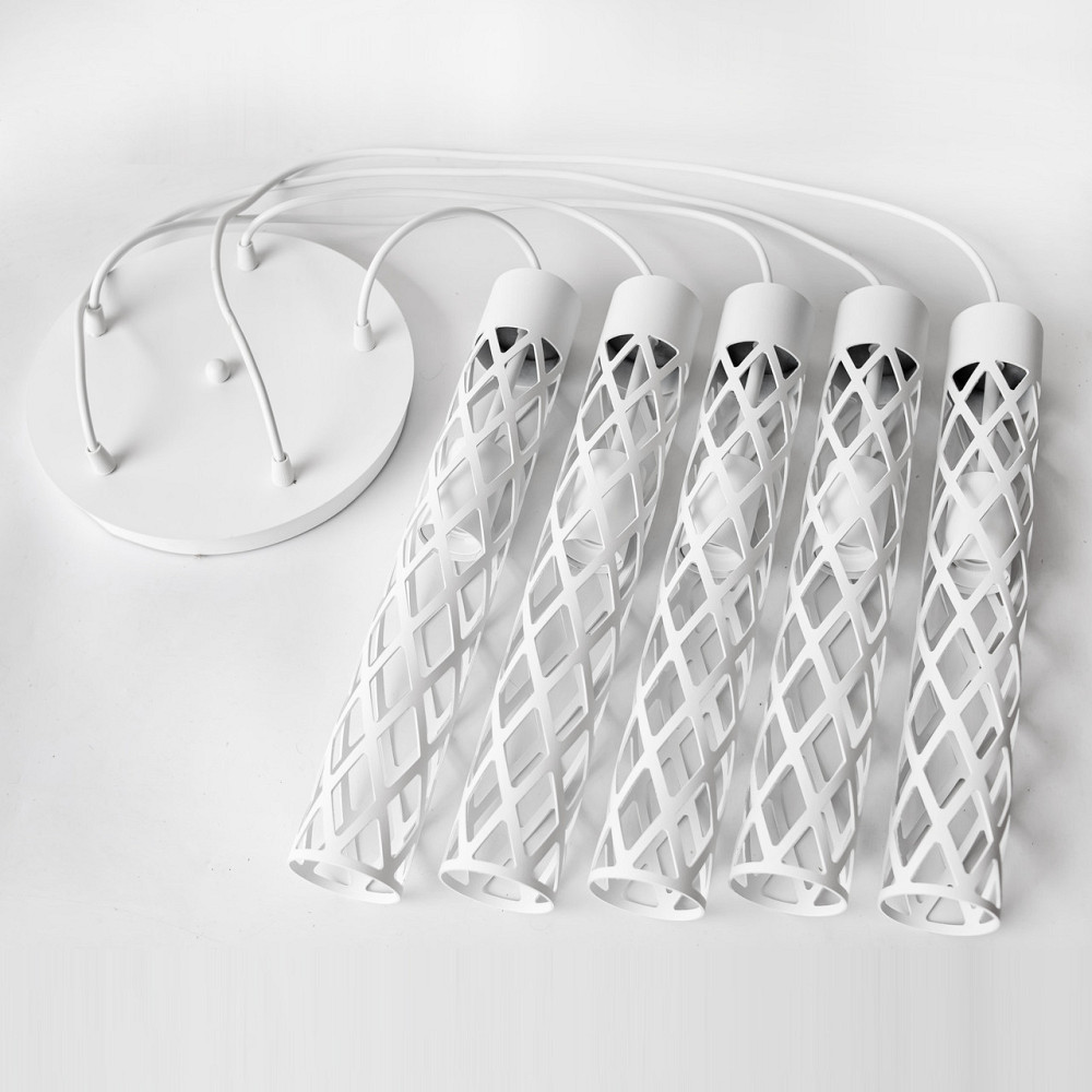 Світильник лофт підвісний Е27-5 Flow NL 6041-5R WH Київ - фото 5