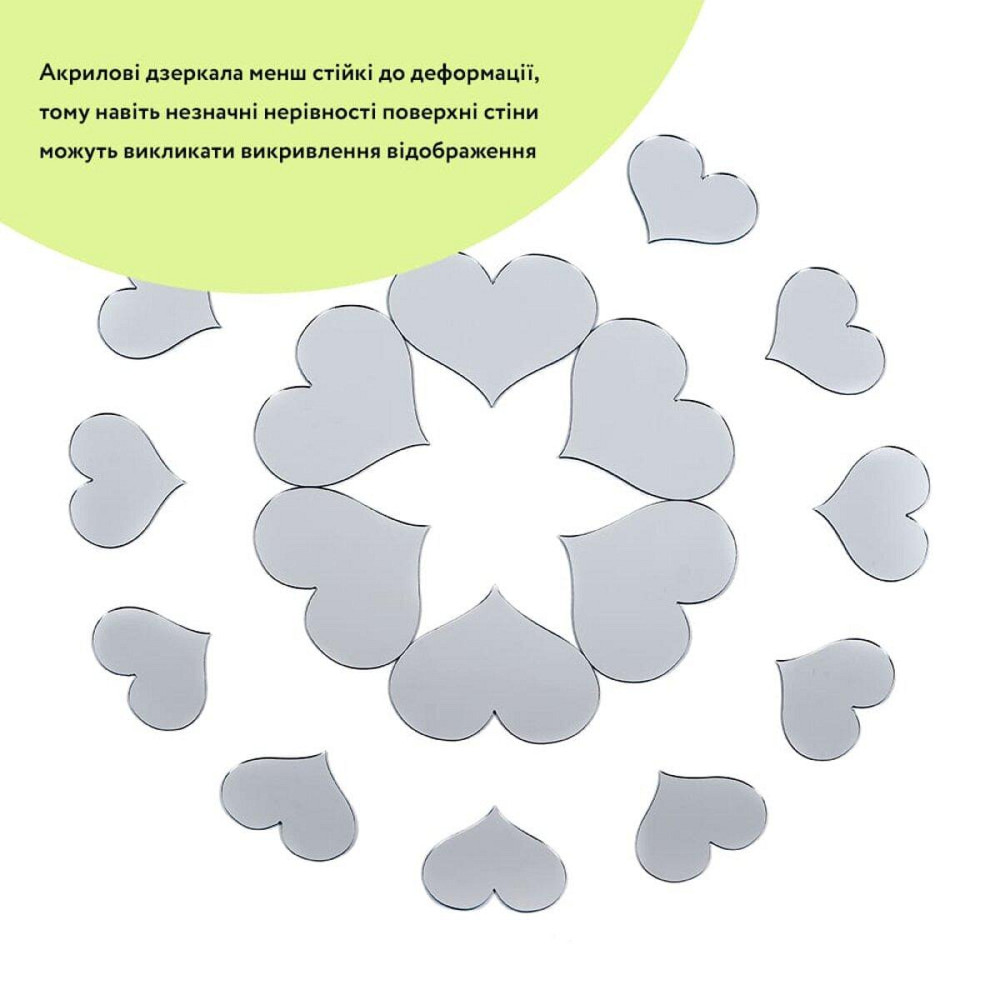Зеркальный декор акриловый самоклеющийся серебро, 18шт (D) SW-00002524 Днепр - изображение 2