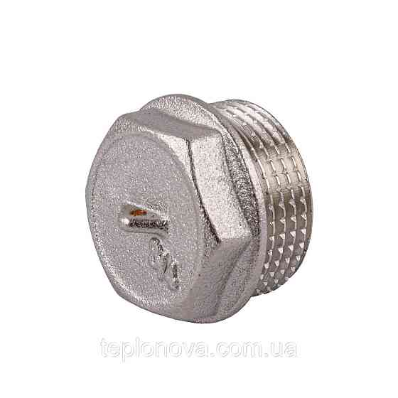 Заглушка 3/4″Н никелированная под пломбу NC402P OPTIMUM Черновцы